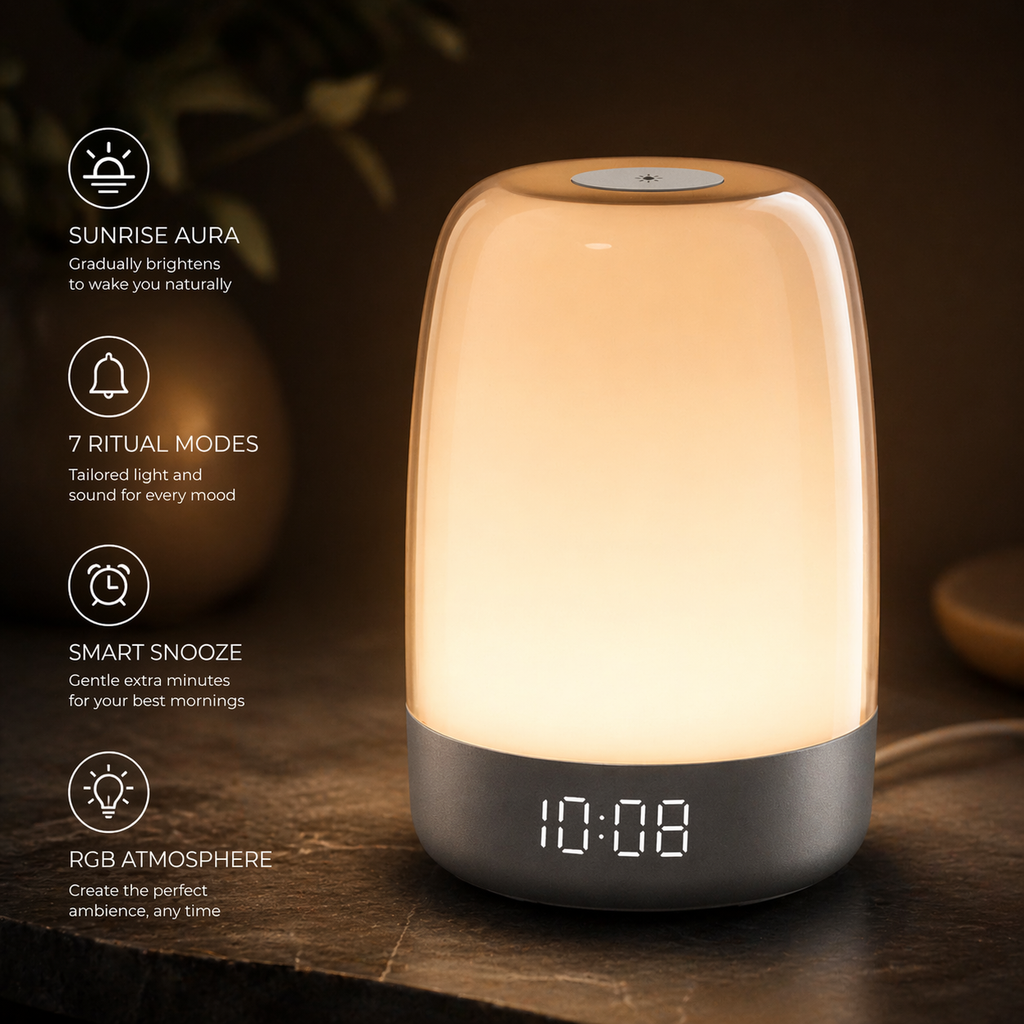 NeuralNook™ Glow Mini | Portable Circadian Wake-Up Light & Mood Lamp