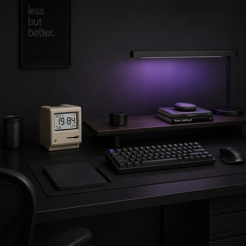 NeuralNook™ Retro-Sync | Classic Macintosh-Inspired Desktop Rhythm Clock