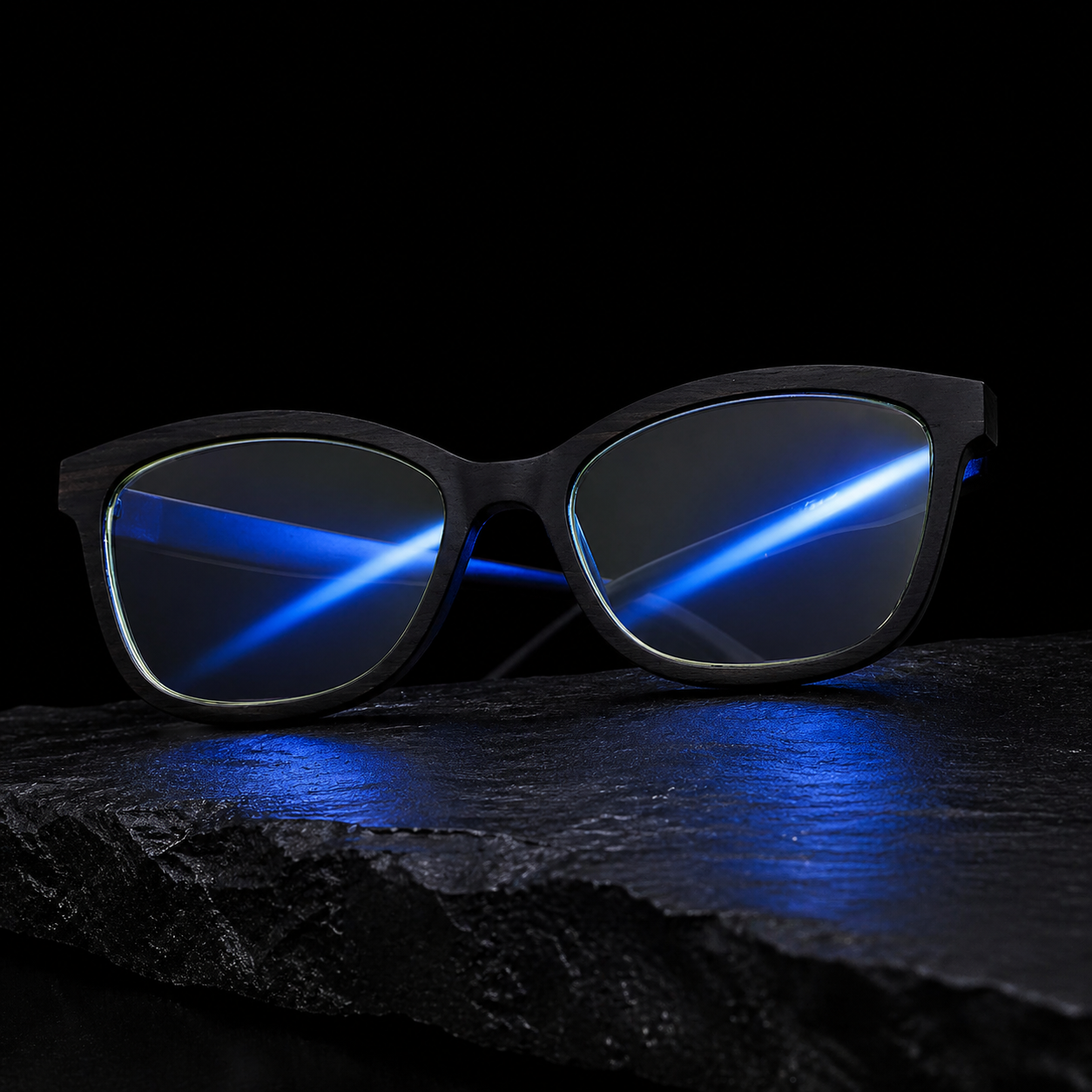 NeuralNook™ Bio-Shield | Handcrafted Bamboo Anti-Blue Light Glasses