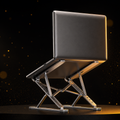 NeuralNook™ Flow-Stand | Dual-Layer Ergonomic Laptop Elevation System