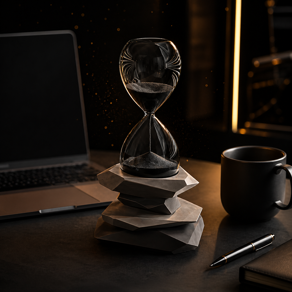 NeuralNook™ Chrono-Sync | 30-Minute Analog Focus Hourglass