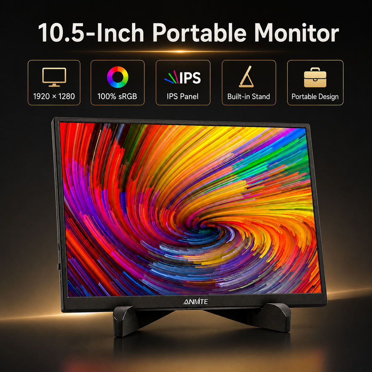 NeuralNook™ Vision-Sync | 10.5" Ultra-Portable IPS Productivity Hub
