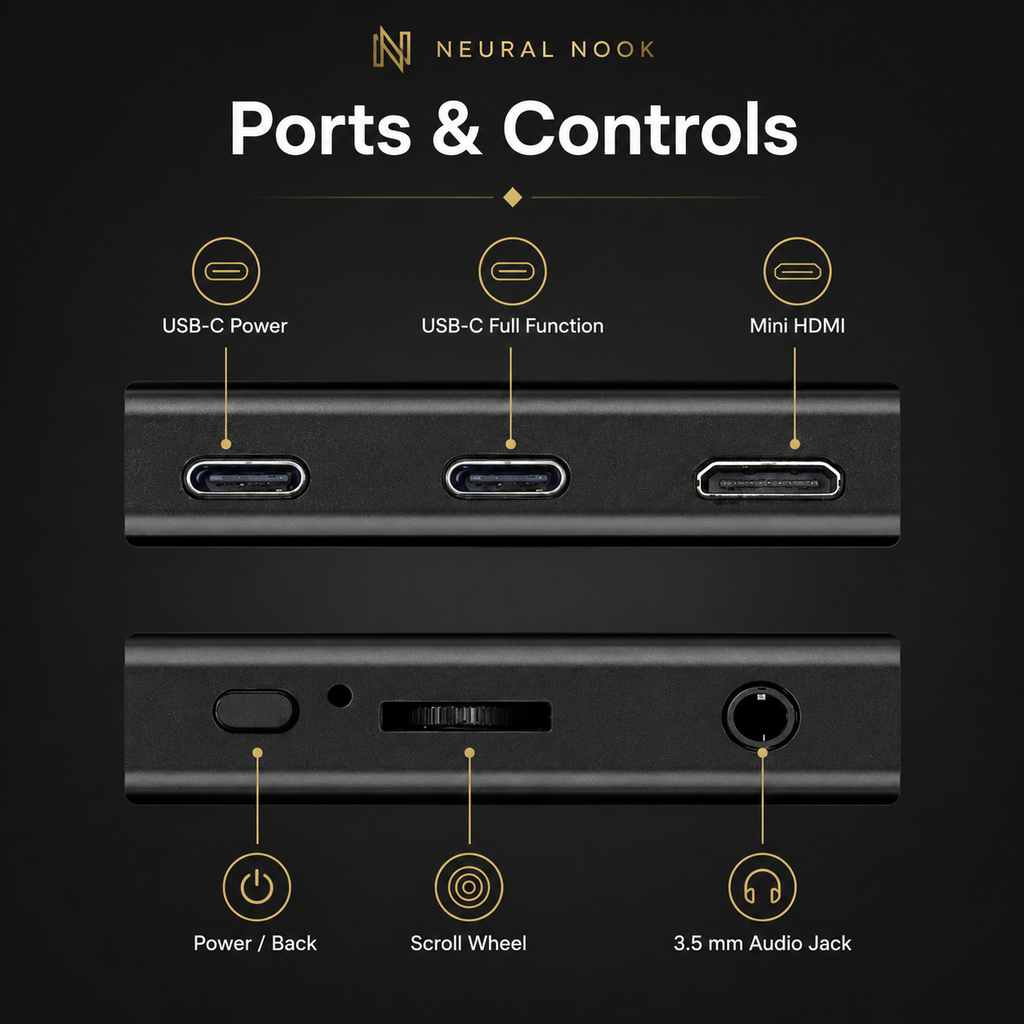 NeuralNook™ Vision-Sync | 10.5" Ultra-Portable IPS Productivity Hub