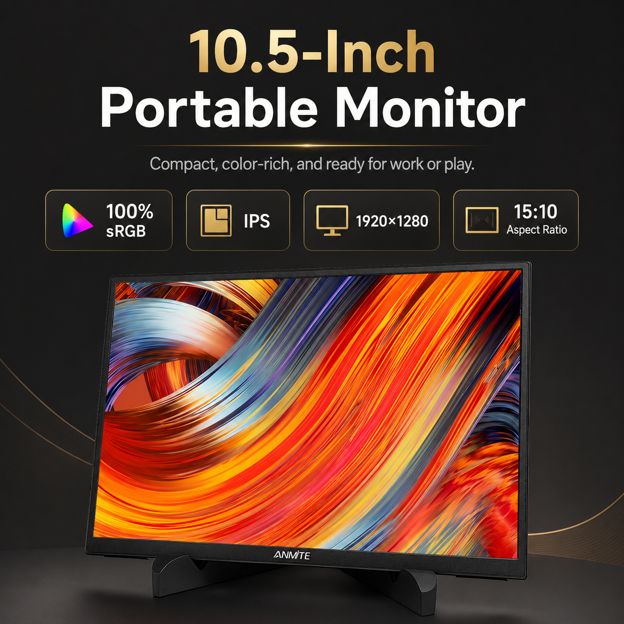 NeuralNook™ Vision-Sync | 10.5" Ultra-Portable IPS Productivity Hub