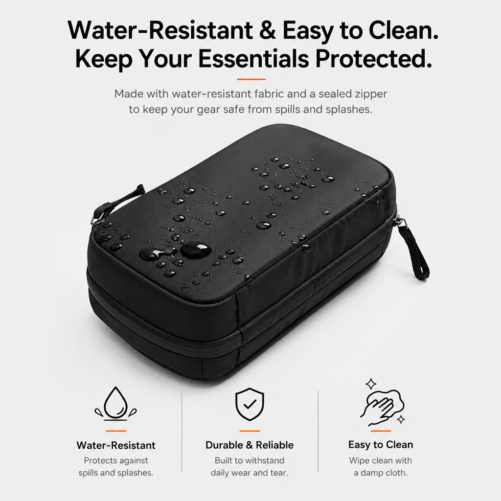 NeuralNook™ Nomad-Sync | Professional Tech-EDC Organizer & Multi-Layer Hardware