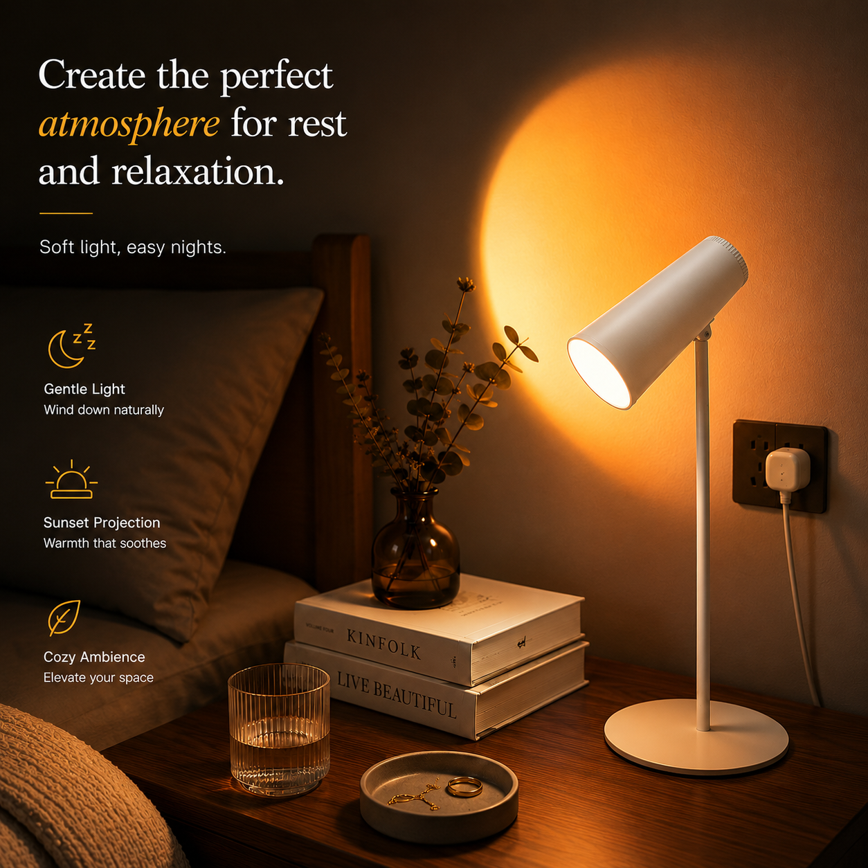 NeuralNook™ Amber-Sync | Immersive Sunset Mood Anchor & Circadian Bridge