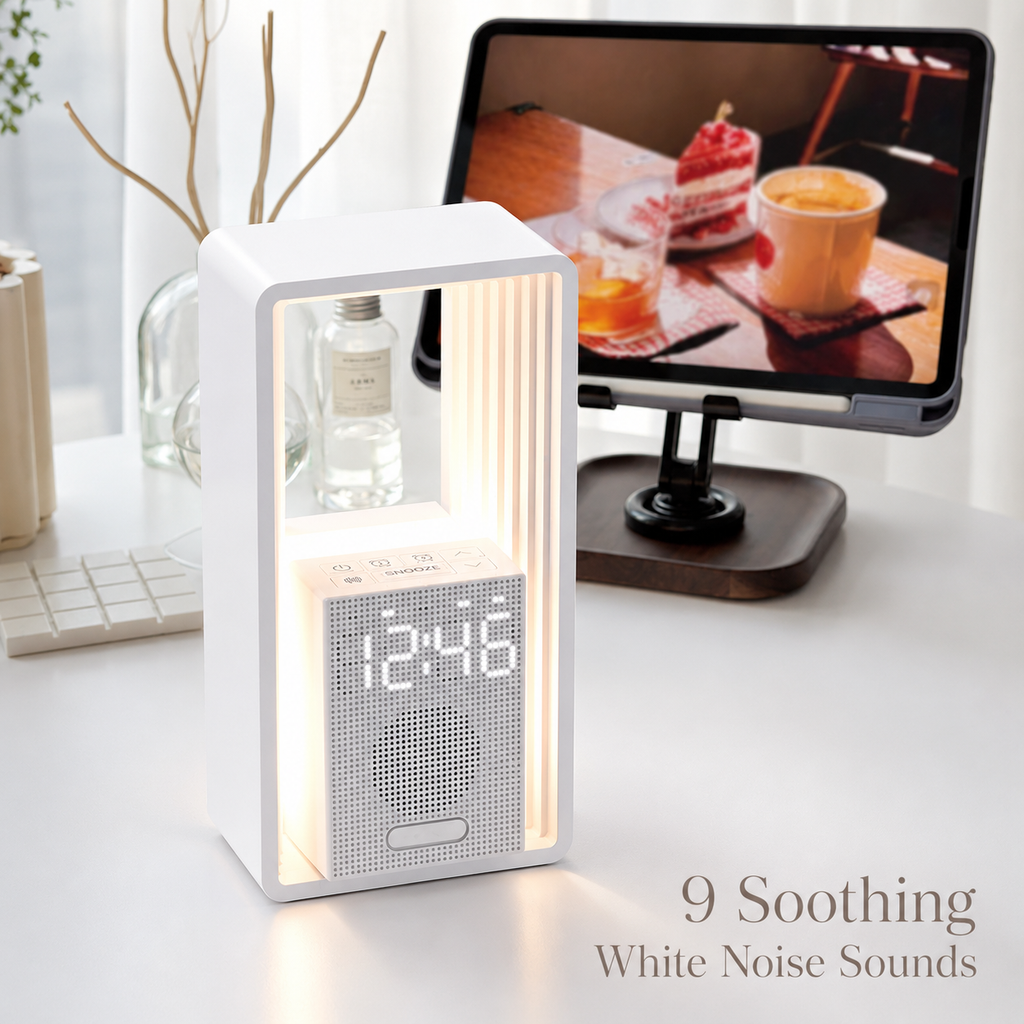 NeuralNook™ Horizon-Sync Hub | 3-in-1 Circadian Sunrise Alarm, Zen Soundscape & Bio-Sync Lamp