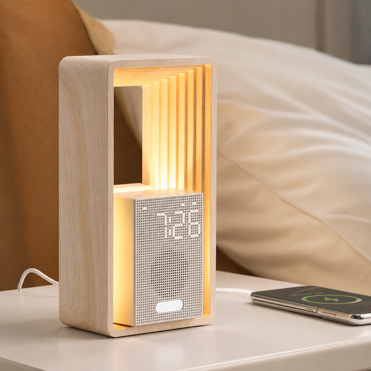 NeuralNook™ Horizon-Sync Hub | 3-in-1 Circadian Sunrise Alarm, Zen Soundscape & Bio-Sync Lamp