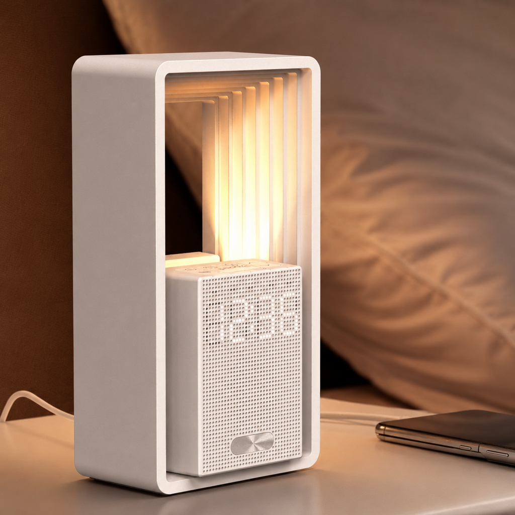 NeuralNook™ Horizon-Sync Hub | 3-in-1 Circadian Sunrise Alarm, Zen Soundscape & Bio-Sync Lamp