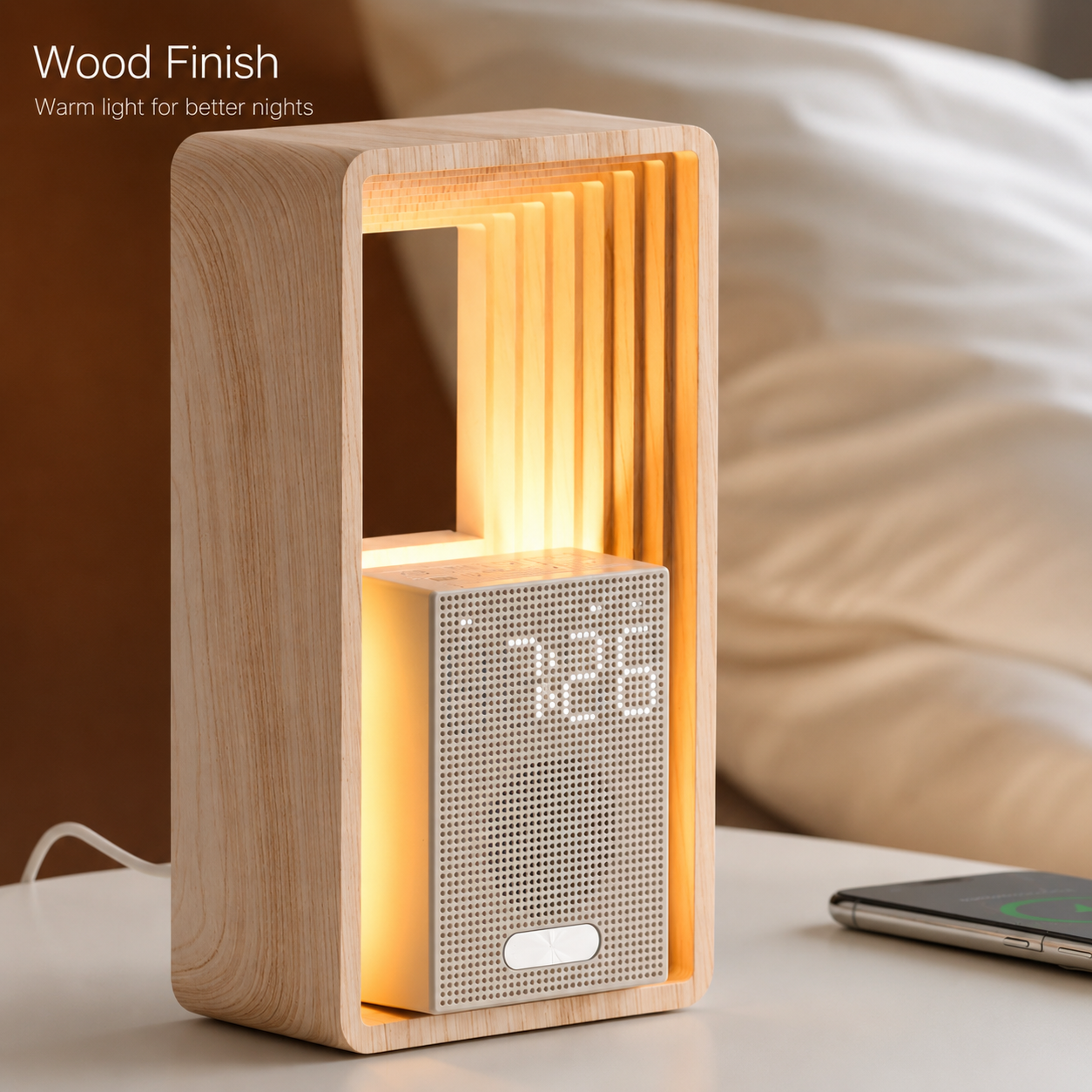 NeuralNook™ Horizon-Sync Hub | 3-in-1 Circadian Sunrise Alarm, Zen Soundscape & Bio-Sync Lamp
