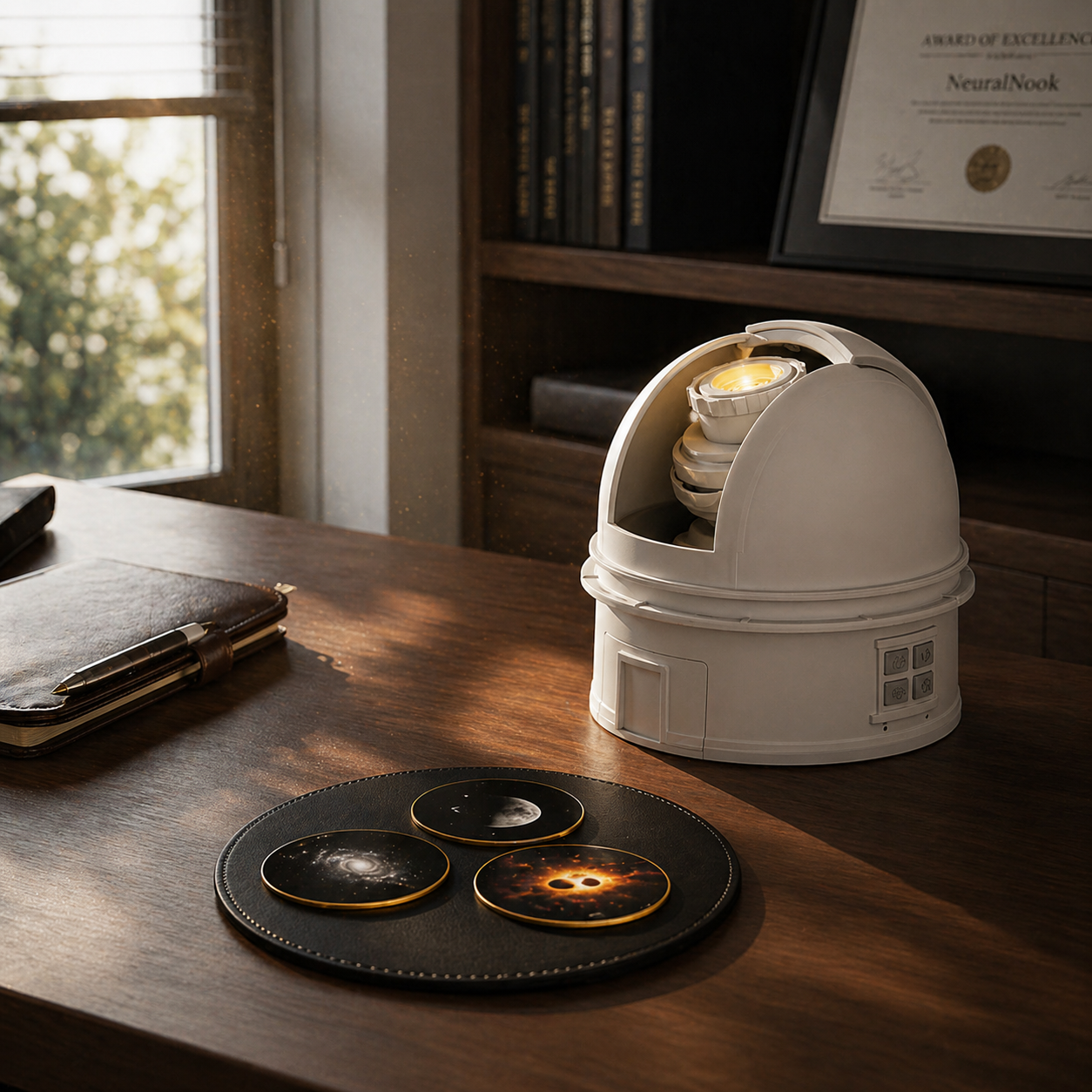 NeuralNook™ Nebula Voyager | Immersive Galaxy Projector & Hi-Fi Bio-Sync Speaker