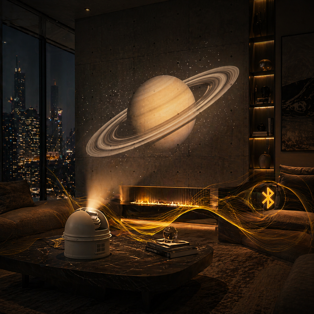 NeuralNook™ Nebula Voyager | Immersive Galaxy Projector & Hi-Fi Bio-Sync Speaker