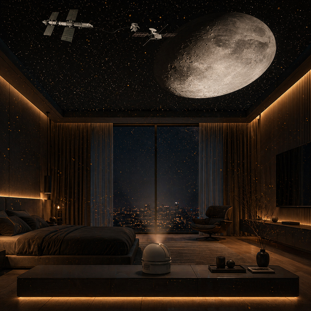 NeuralNook™ Nebula Voyager | Immersive Galaxy Projector & Hi-Fi Bio-Sync Speaker
